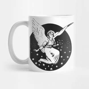 Victorian style Angel engraving Mug